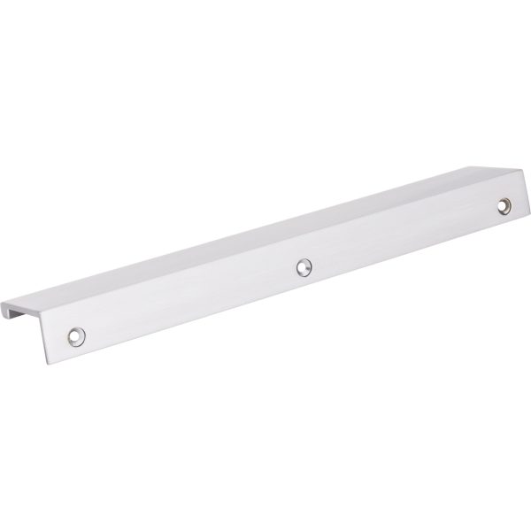 8" Overall Length Brushed Chrome Edgefield Cabinet Tab Pull - Image 4