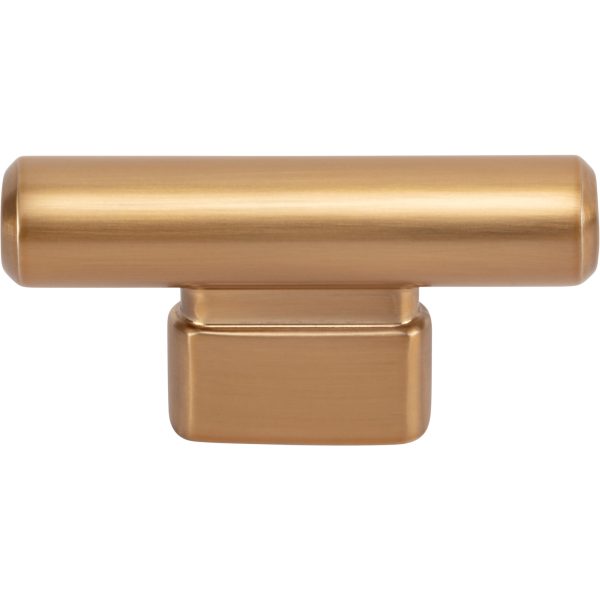 Holloway T-Knob 2 1/2 Inch Warm Brass