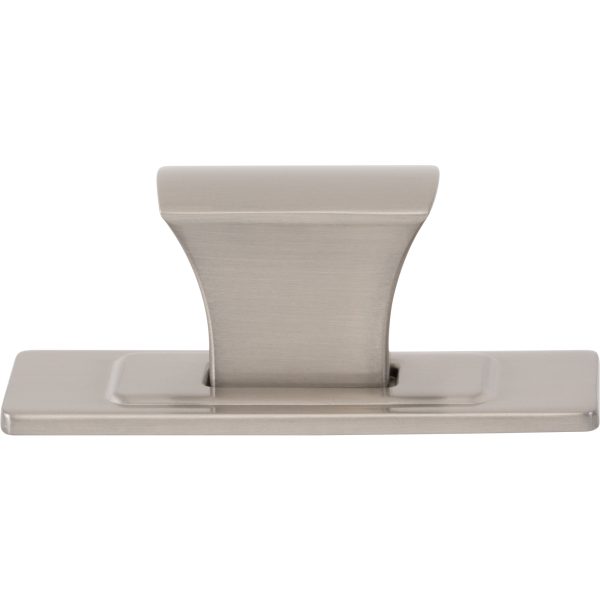 Zander Knob and Backplate 1 1/4 Inch Brushed Nickel