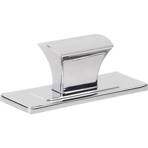 Zander Knob and Backplate 1 1/4 Inch Polished Chrome - Image 3