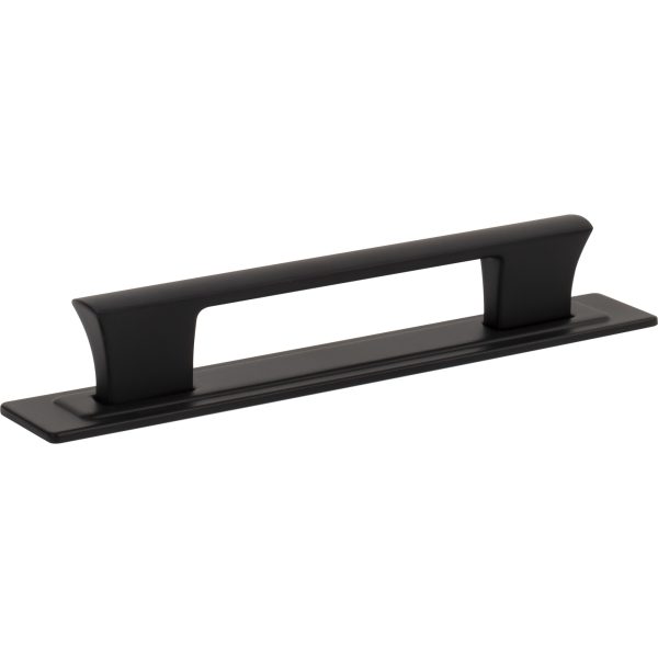 Zander Pull and Backplate 5 1/16 Inch (c-c) Matte Black - Image 3