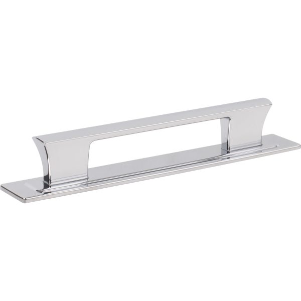 Zander Pull and Backplate 5 1/16 Inch (c-c) Polished Chrome - Image 3