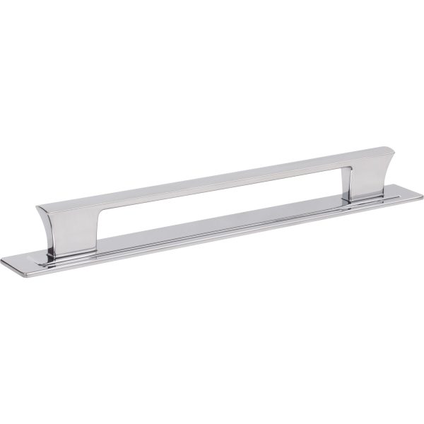 Zander Pull and Backplate 7 9/16 Inch (c-c) Polished Chrome - Image 3