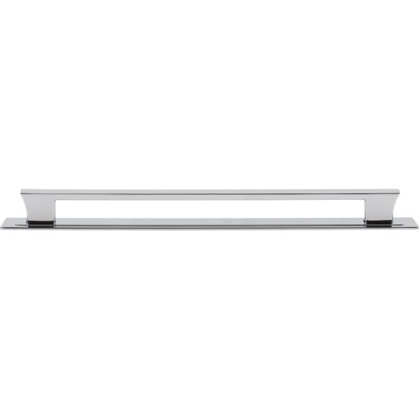 Zander Pull and Backplate 12 Inch (c-c) Polished Chrome
