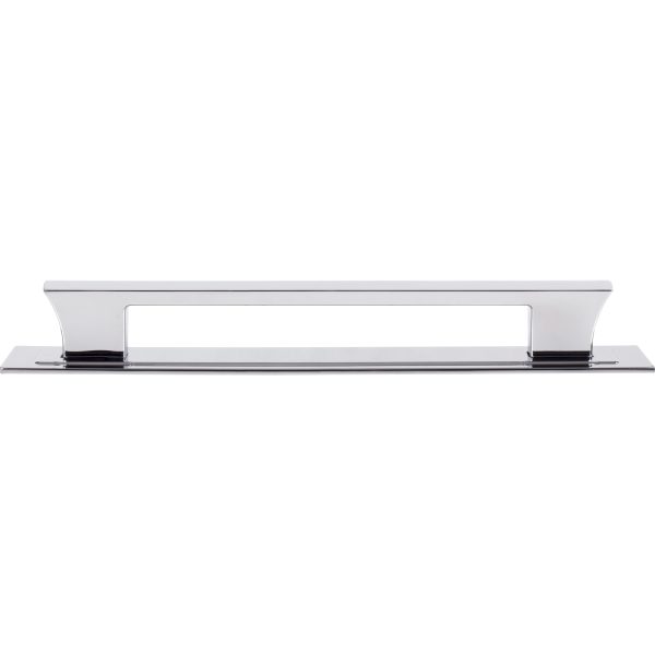 Zander App Pull and Backplate 12 Inch (c-c) Polished Chrome