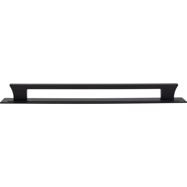 Zander App Pull and Backplate 18 Inch (c-c) Matte Black
