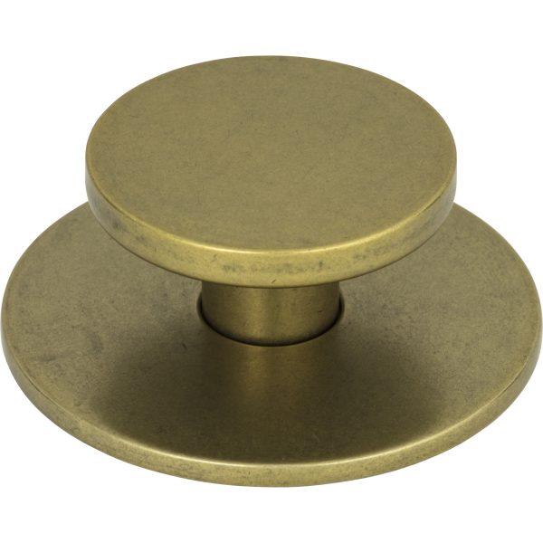 Dot Knob 2 Inch Vintage Brass