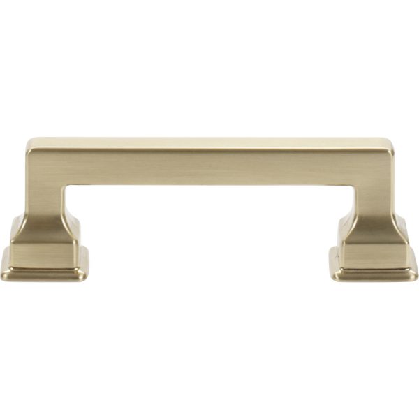 Erika Pull 3 Inch (c-c) Warm Brass