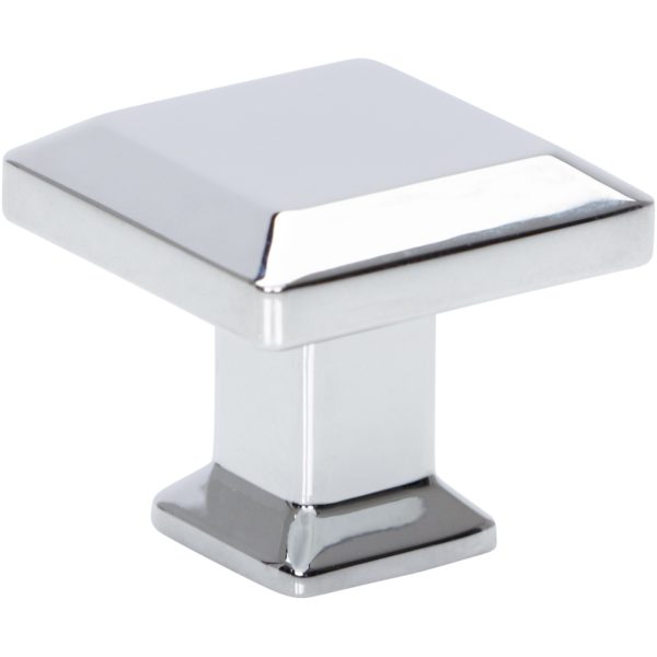 Sweetbriar Lane Square Knob 1 1/4 Inch Polished Chrome - Image 3