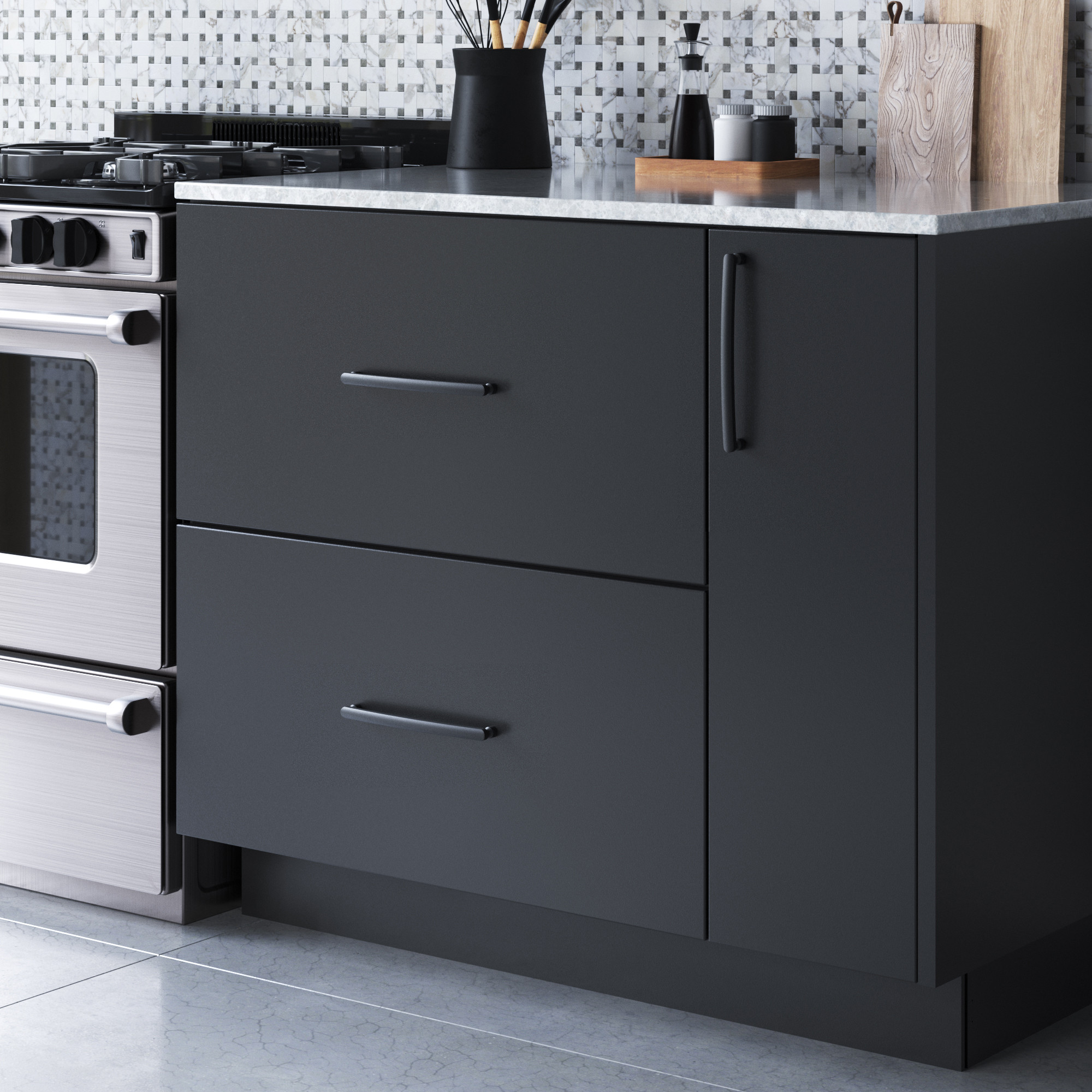 Lennox Appliance Pull 18 Inch Matte Black - Image 4