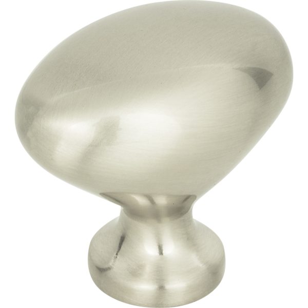 Robin Egg Knob 1 1/4 Inch Brushed Nickel - Image 3