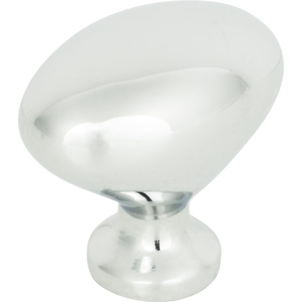 Robin Egg Knob 1 1/4 Inch Polished Chrome - Image 3