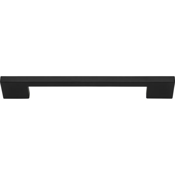 Thin Square Pull 7 9/16 Inch (c-c) Matte Black - Image 4