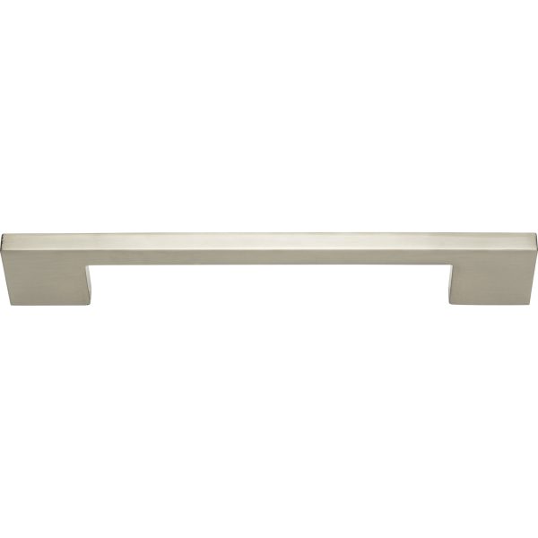 Thin Square Pull 7 9/16 Inch (c-c) Brushed Nickel - Image 3