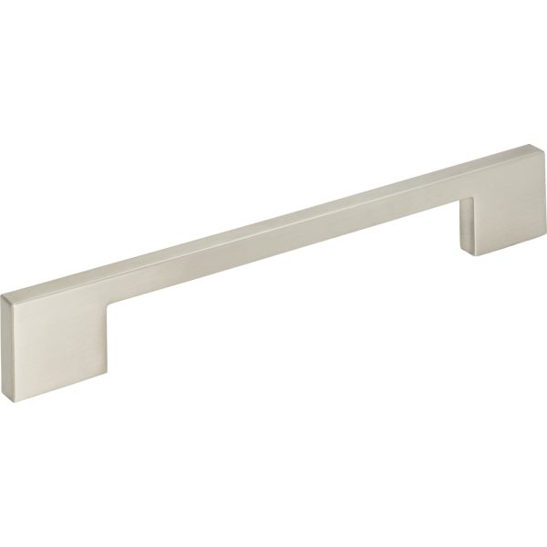 Thin Square Pull 7 9/16 Inch (c-c) Brushed Nickel - Image 4