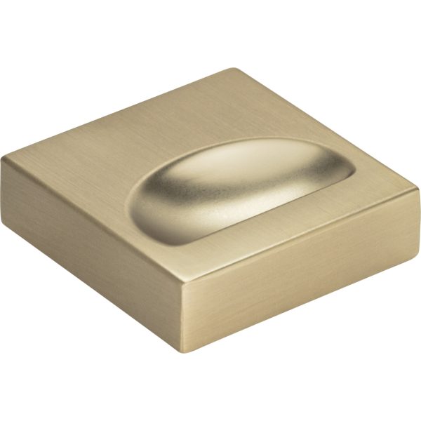 Thin Square Knob 1 1/4 Inch Champagne - Image 3