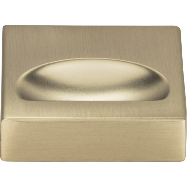 Thin Square Knob 1 1/4 Inch Champagne - Image 4