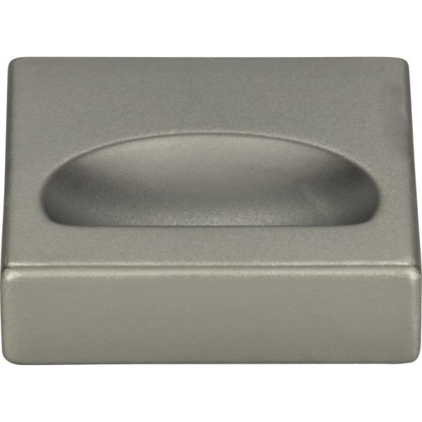 Thin Square Knob 1 1/4 Inch Slate - Image 4