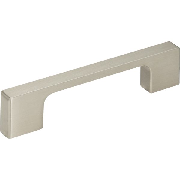 Thin Square Pull 3 3/4 Inch (c-c) Brushed Nickel - Image 4