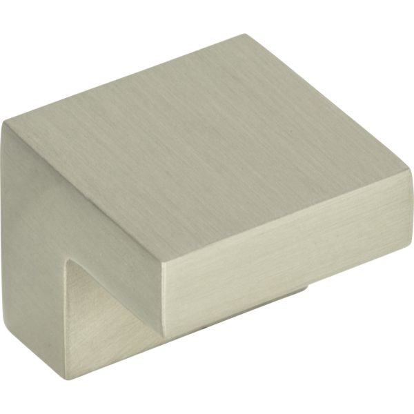 Small Square Knob 5/8 Inch (c-c) Brushed Nickel - Image 3