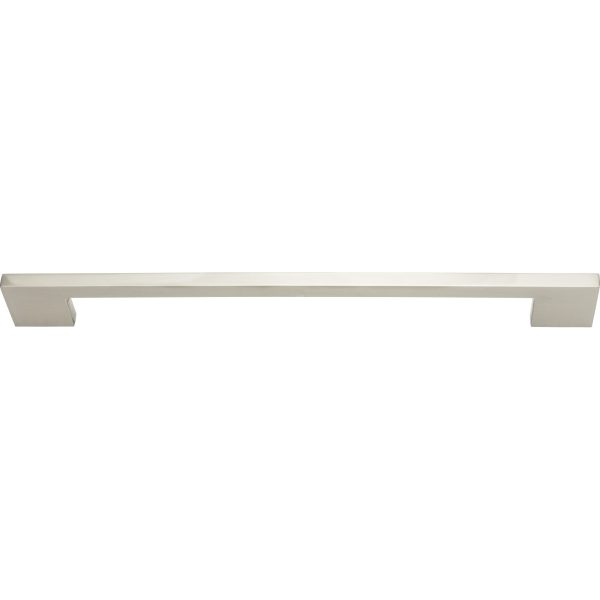 Thin Square Pull 11 5/16 Inch (c-c) Brushed Nickel - Image 3