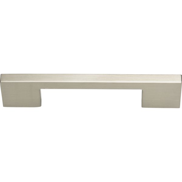 Thin Square Pull 5 1/16 Inch (c-c) Brushed Nickel - Image 3
