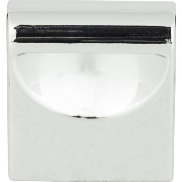 Round Rail Knob 1 1/8 Inch Polished Chrome - Image 4