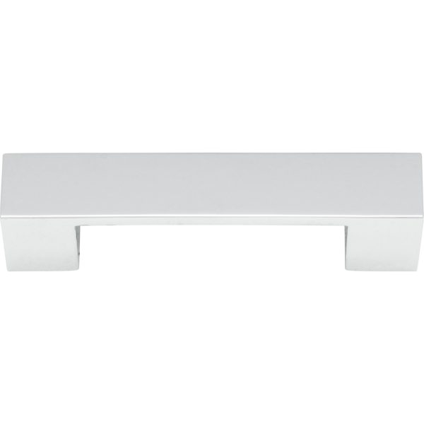 Wide Square Pull 3 3/4 Inch (c-c) Polished Chrome - Image 4