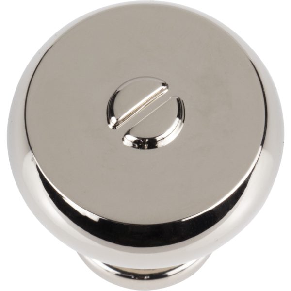 Everitt Knob 1 3/16 Inch Polished Nickel - Image 3