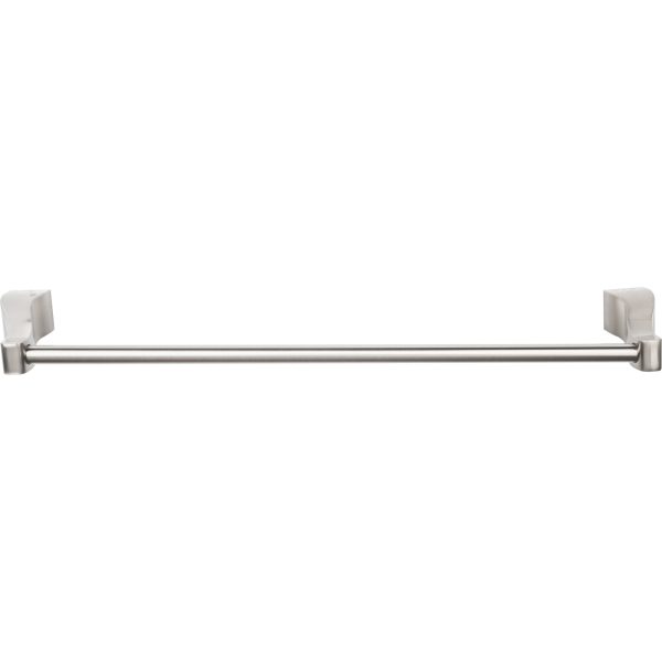 Aqua Bath Towel Bar 24 Inch Single Brushed Satin Nickel