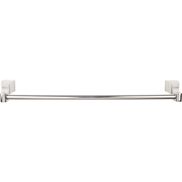 Aqua Bath Towel Bar 24 Inch Single Polished Nickel