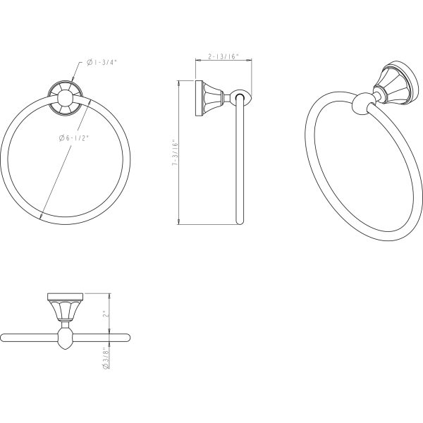 Newbury Satin Nickel Towel Ring - Retail Packaged - Image 5