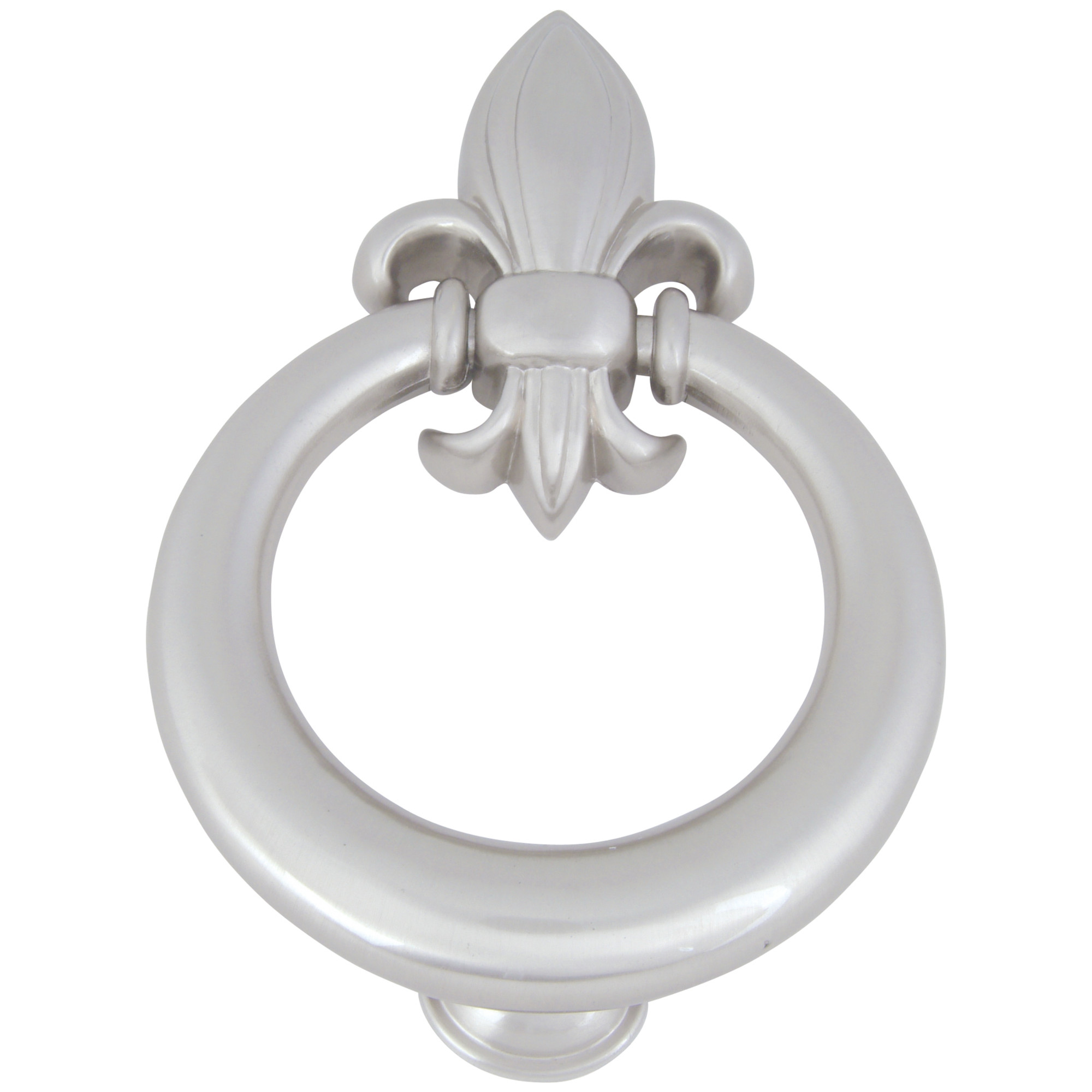 Fleur de lys Door Knocker Brushed Nickel