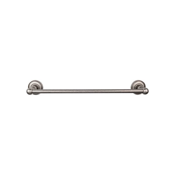 Edwardian Bath Towel Bar 30 Inch Single - Plain Bplate Antique Pewter