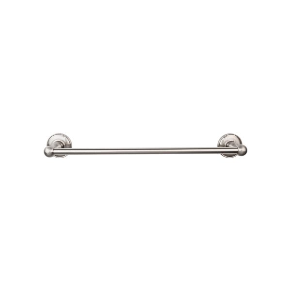 Edwardian Bath Towel Bar 30 Inch Single - Plain Bplate Brushed Satin Nickel