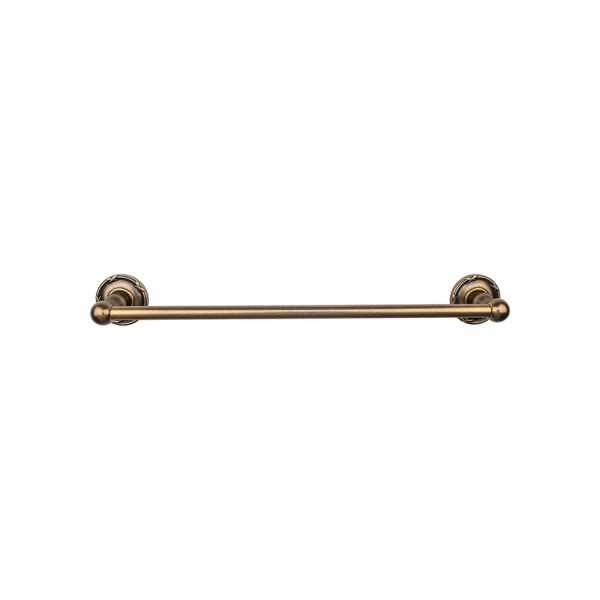 Edwardian Bath Towel Bar 30 Inch Single - Ribbon Bplate German Bronze