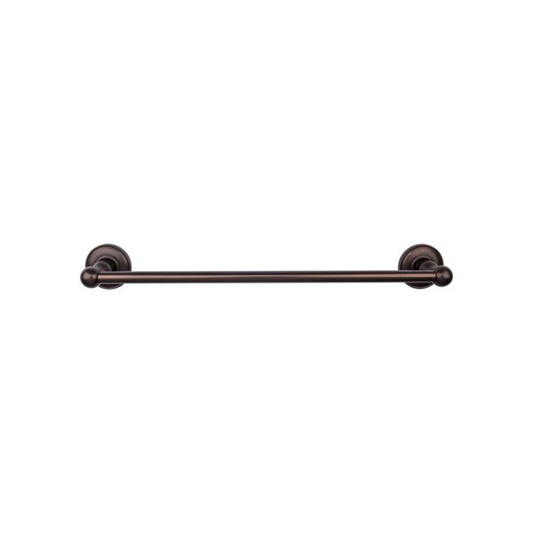 Edwardian Bath Towel Bar 30 Inch Single - Plain Bplate Oil Rubbed Bronze