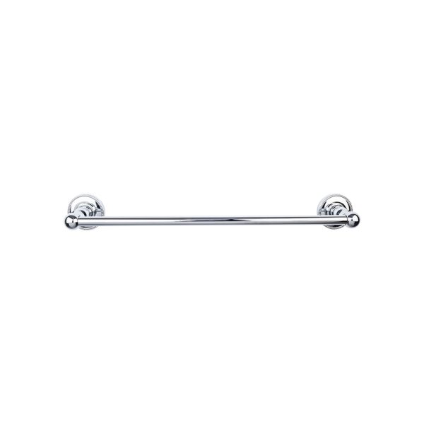 Edwardian Bath Towel Bar 30 In. Single - Beaded Bplate Polished Chrome