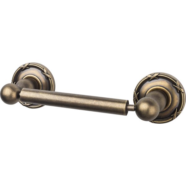Edwardian Bath Tissue Holder Ribbon Backplate German Bronze