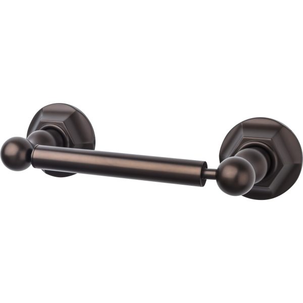 Edwardian Bath Tissue Holder Hex Backplate Oil Rubbed Bronze