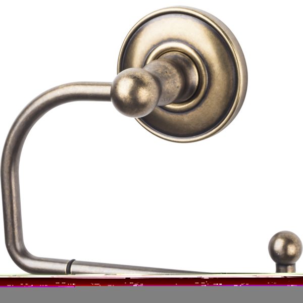 Edwardian Bath Tissue Hook Plain Backplate German Bronze