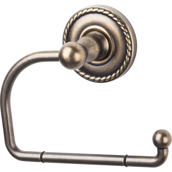 Edwardian Bath Tissue Hook Rope Backplate German Bronze