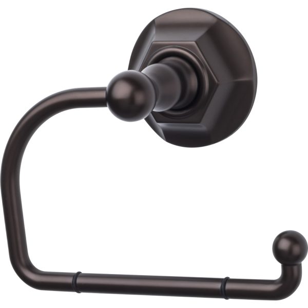 Edwardian Bath Tissue Hook Hex Backplate Oil Rubbed Bronze