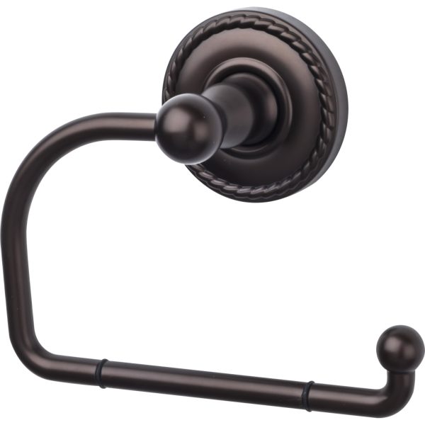 Edwardian Bath Tissue Hook Rope Backplate Oil Rubbed Bronze
