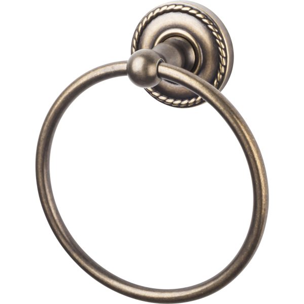Edwardian Bath Ring Rope Backplate German Bronze