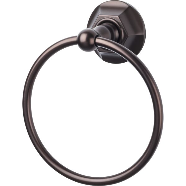 Edwardian Bath Ring Hex Backplate Oil Rubbed Bronze