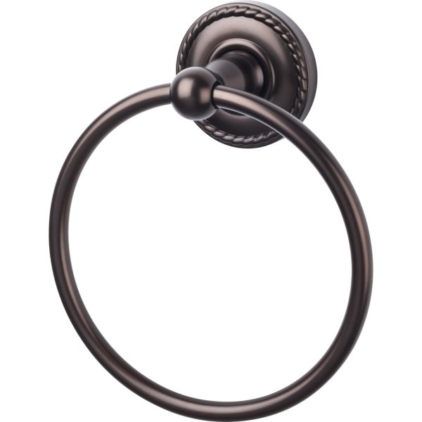 Edwardian Bath Ring Rope Backplate Oil Rubbed Bronze