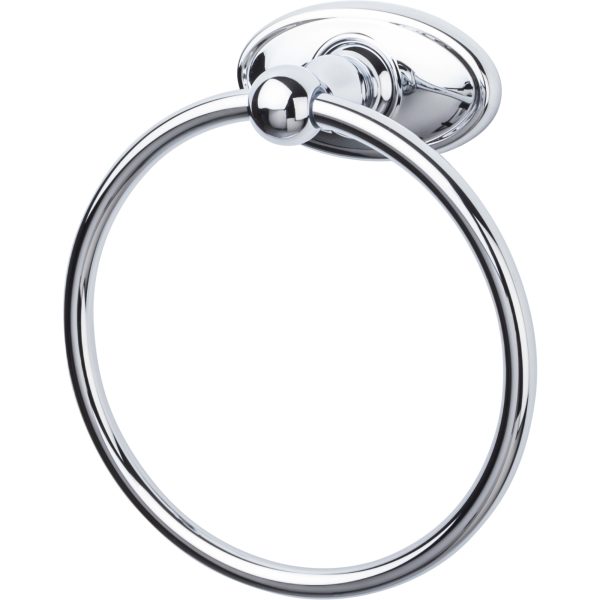 Edwardian Bath Ring Oval Backplate Polished Chrome