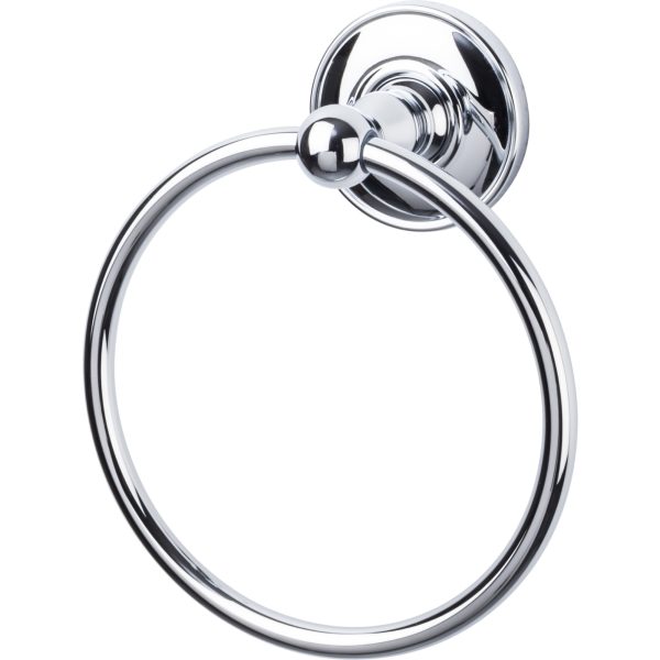 Edwardian Bath Ring Plain Backplate Polished Chrome