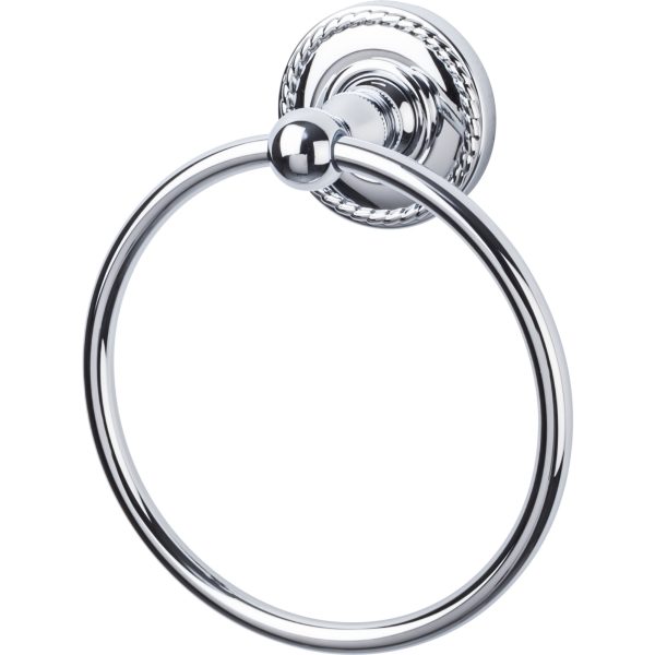 Edwardian Bath Ring Rope Backplate Polished Chrome